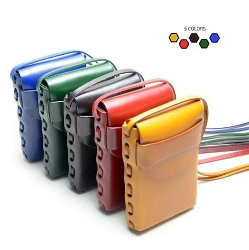 Universal Crossbody Cell Phone Bag Genuine Leather Carrying Cases Card Holder Shoulder Pouch Bag