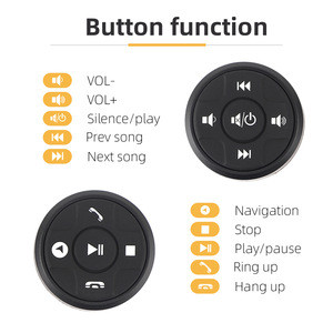 Universal rechargeable car steering wheel key remote button