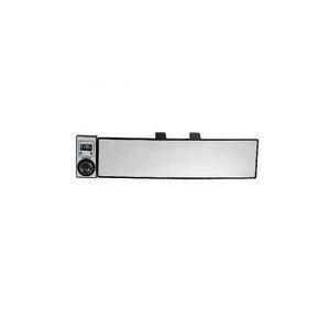 UNIVERSAL TYPE CAR PANORAMIC REAR VIEW MIRROR WITH COMPASS AND DIGITAL CLOCK, 10 5/8" X 2 5/8"(270MM X 70MM)