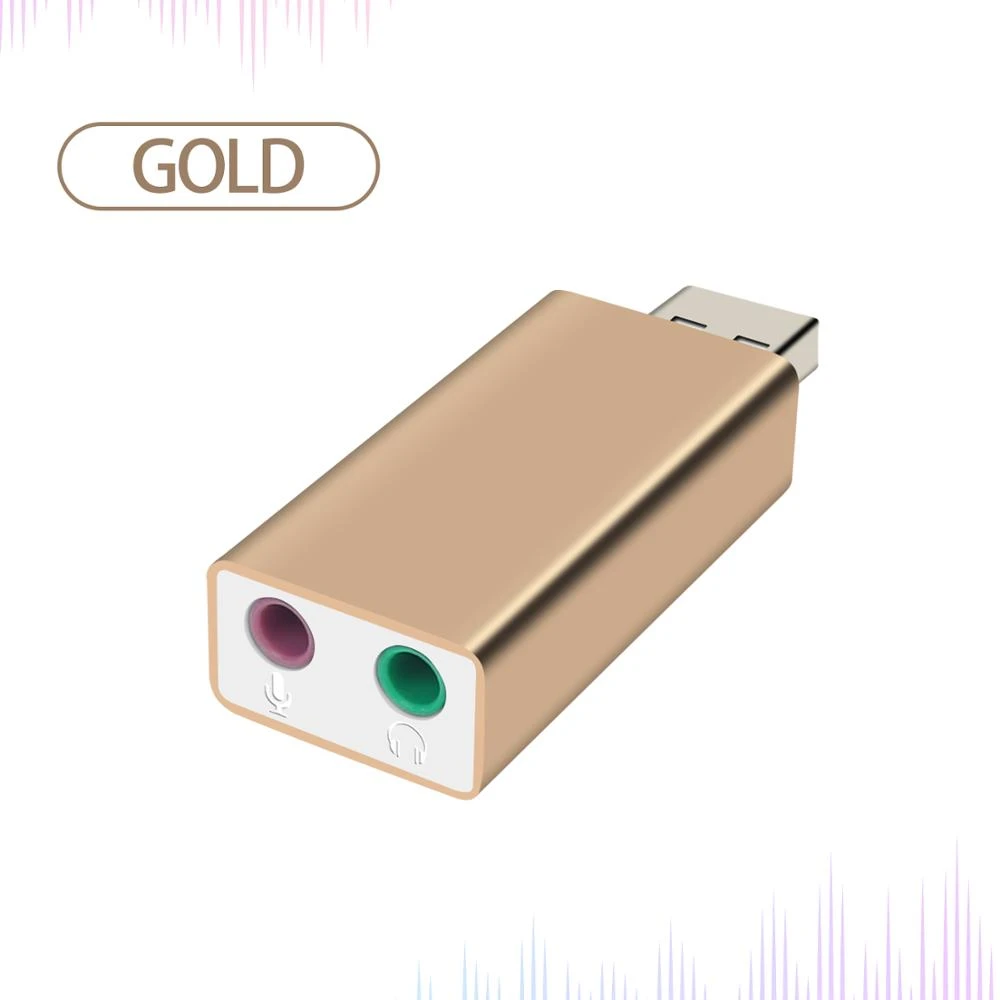 USB 2.0 Stereo 7.1 Audio Carte Virtual Adapter External Son Headphone Card Sound