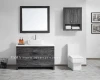 VAMA 48 inch waterproof melamine european bathroom vanity cabinets with quartz top 758048