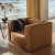 Import velvet fabric hotel modern single sofa from China