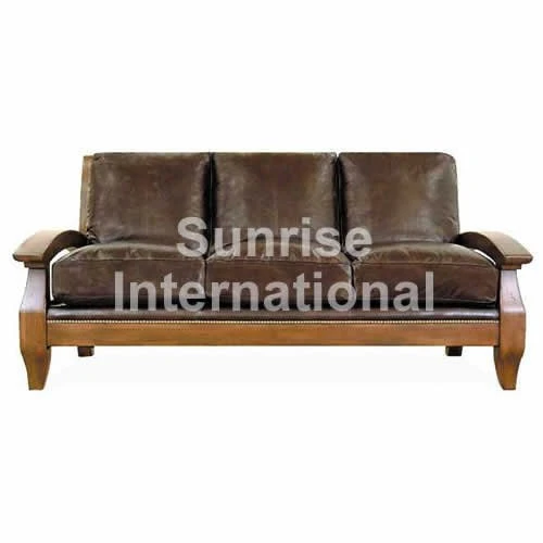 Vintage Furniture Industrial Living Room Sets Design Leather Sofa 3 Seater Sofa