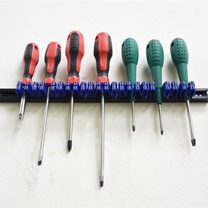 Wall mount tools plastic holder screwdriver  fishing rod hanger storage rack