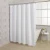 Import Waterproof 240g 72inch weighted waffle bathroom fabric white shower curtain from China