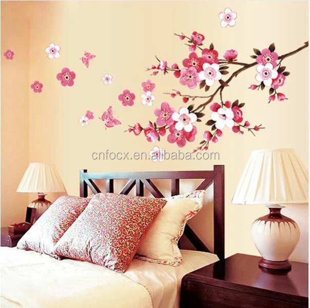 Waterproof wall Background Sticker / Bedroom Cafe wall stickers home decor / Wall Poster