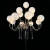 Import Wedding Iron Art Electroplated Gold Multi Head Crystal Roadlight Vertical T-Table Decorative Light from China