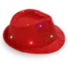 Week Factory Leisure Bump Cap Fashion Paillette Fedora Led Hat