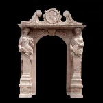 Western style natural Stone Marble Door for sale
