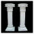 Import White gate decorative square roman pillar design from China