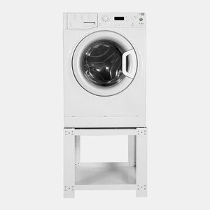 White Universal Appliance Pedestal Adjustable for Washing Machine or Dryer home appliance extra high - Safe & Space Saving