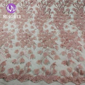 Wholesale 2018 New flower lace cutting by hand embroidery lace fabric