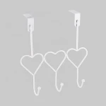 Wholesale bathroom robe hook 3 hooks metal hanger towel hat clothes over the door hook hanger wall mount coat hooks
