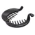 Import Wholesale black Round Plastic Hair Clip claw from China