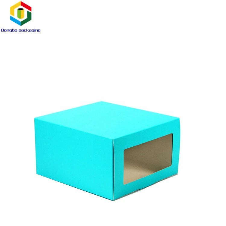 Wholesale Cardboard Paper Transparent Gift Box Packaging With Plastic Window