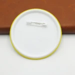 Wholesale cheap customized metal button badge cloth button badge