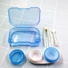Wholesale cheap lens container plastic contact lens case with tweezer