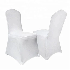 Wholesale Cheap white spandex universal chair cover for wedding events