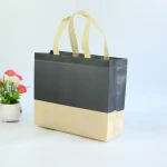 Wholesale Creative Design Customized Logo Reusable Colorful shopping Recyclable Tote Non-Woven Bag