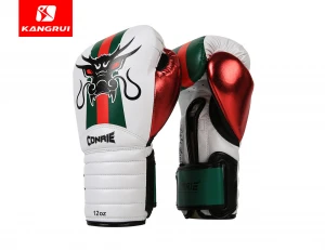 Wholesale custom Printed Boxing Gloves Metal fiber leather Pu Leather OEM Logo Packing Color Material