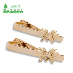wholesale custom unique vintage 1 inch metal crafts stainless steel sterling silver gold mens cufflinks tie bar clips with box