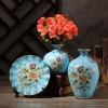 wholesale  European home decor porcelain ceramic flower vase set of three