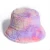 Import Wholesale fashion new design cute girls colorful tie dye printing rainbow bucket hat from China