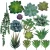 Import Wholesale Flower arrangement accessories green plant mini artificial succulent plants from China