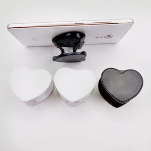 Wholesale groove airbag stents rotate 360 degrees plane love hearts flip Stand Hand Mobile Cell Phone Holder