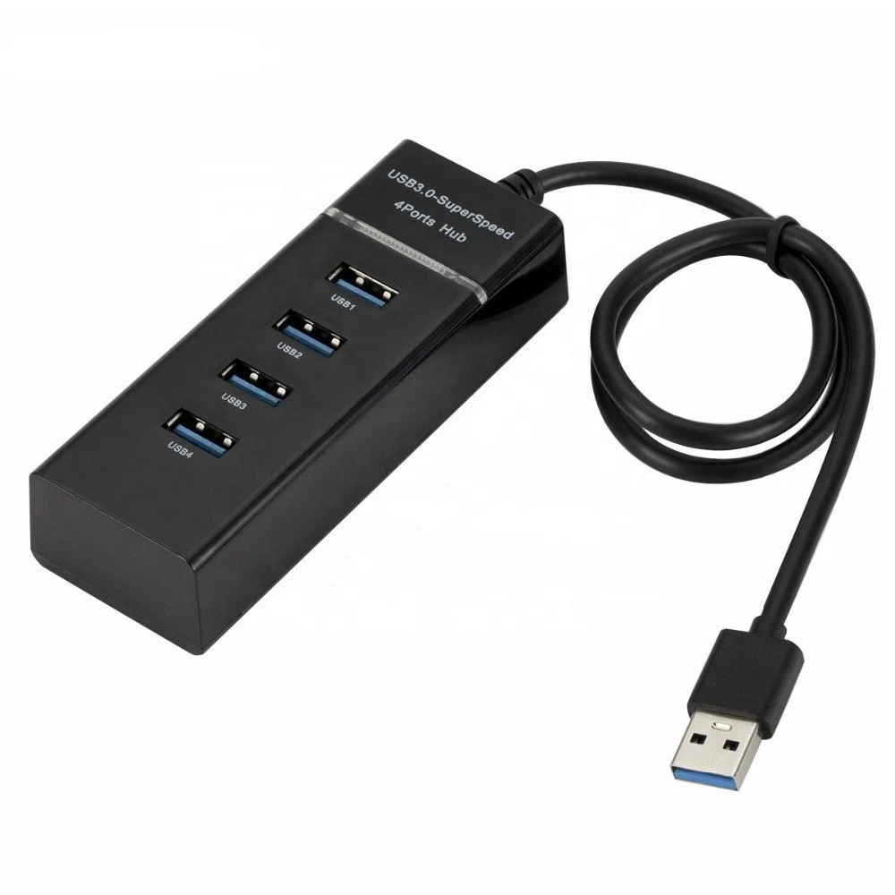 Wholesale High Quality 4-Port 4 Ports USB 3.0 HUB Splitter Adapter For PC Computer Peripherals Accessories
