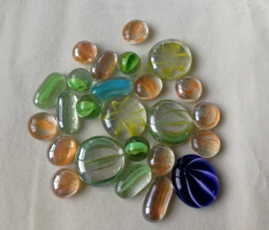 Wholesale in stock  mixed glass marbles and glass beads