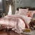 Import wholesale luxury elegant Satin silk jacquard embroidery duvet cover bedding set bed sheet from China