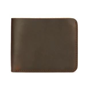 Wholesale mans slim minimalist men genuine leather wallets magic key simple wallet