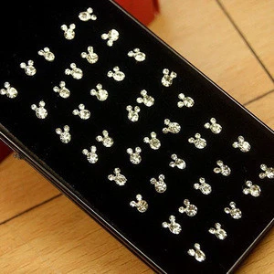 Wholesale Mikey Crystal Nose Stud Earrings Body Jewelry