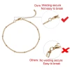wholesale OEM/ODM Rose Gold Plated Stainless Steel Heart Women Anklet sets