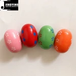 Wholesale Orff Children Rhythm Instruments Series,Cartoon Wooden Coloured Egg Shakers