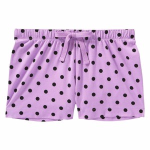Wholesale Plus Size Women Casual Design Polka Dot Printed Jersey Sleep Shorts