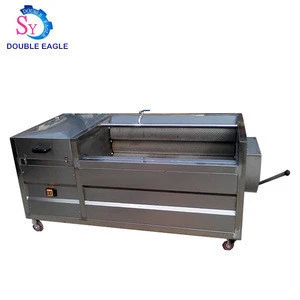 Wholesale price brush roller vegetable cleaning and peeling machine