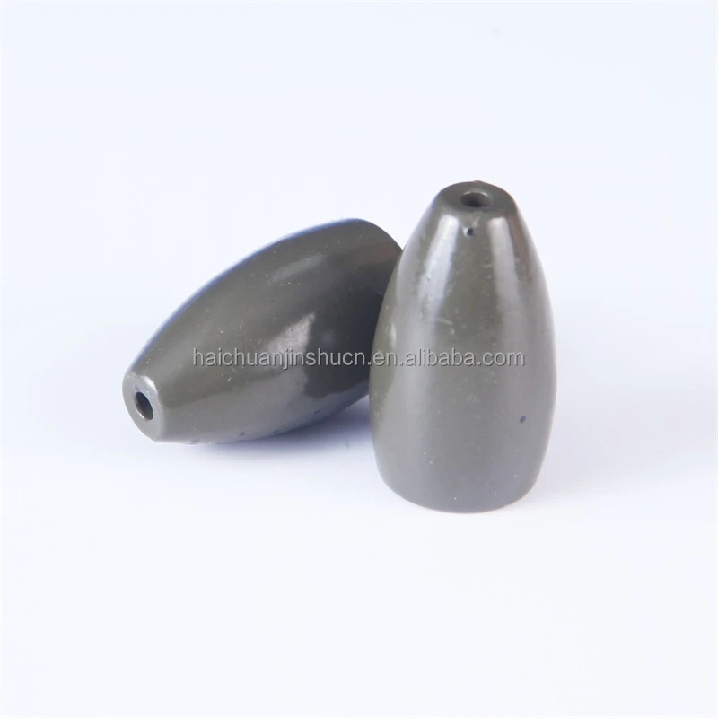 Wholesale price Fishing Tungsten Sinkers Bullet Shape Flipping/Worm Weights 1.8g-56g