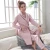 Import Wholesale Sleepwear Set Spring Autumn Length Pants 100% cotton robe Leisure Lounge Set Women Pajamas from China
