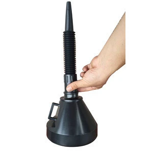 Wholesale universal Custom service  black large  oil plastic funnel