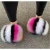 Import Wholesale Usa Summer Fashionable Big Fluffy Furry Fur Real Fox Raccoon Fur Slides Women Fur Slippers from China