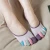 Import Wholesale women girl toe invisible colored non slip socks from China