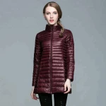 Winter Women Jacket Long Down Jacket Padded Coat
