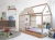 Import WJZ-0627 Wooden furniture kids house frame smart children toddler bed from China