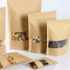 WK01 Custom printed ziplock tea kraft paper bag for food packing