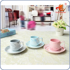 WKTM030R custom printed porcelain tea cups and saucers,bone china tea cups and saucers factory
