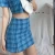 Import Women Casual Plaid Mini Skirt Mid Waist Street wear Pack Hip Split Zipper Skirt Preppy Style Skirts from China