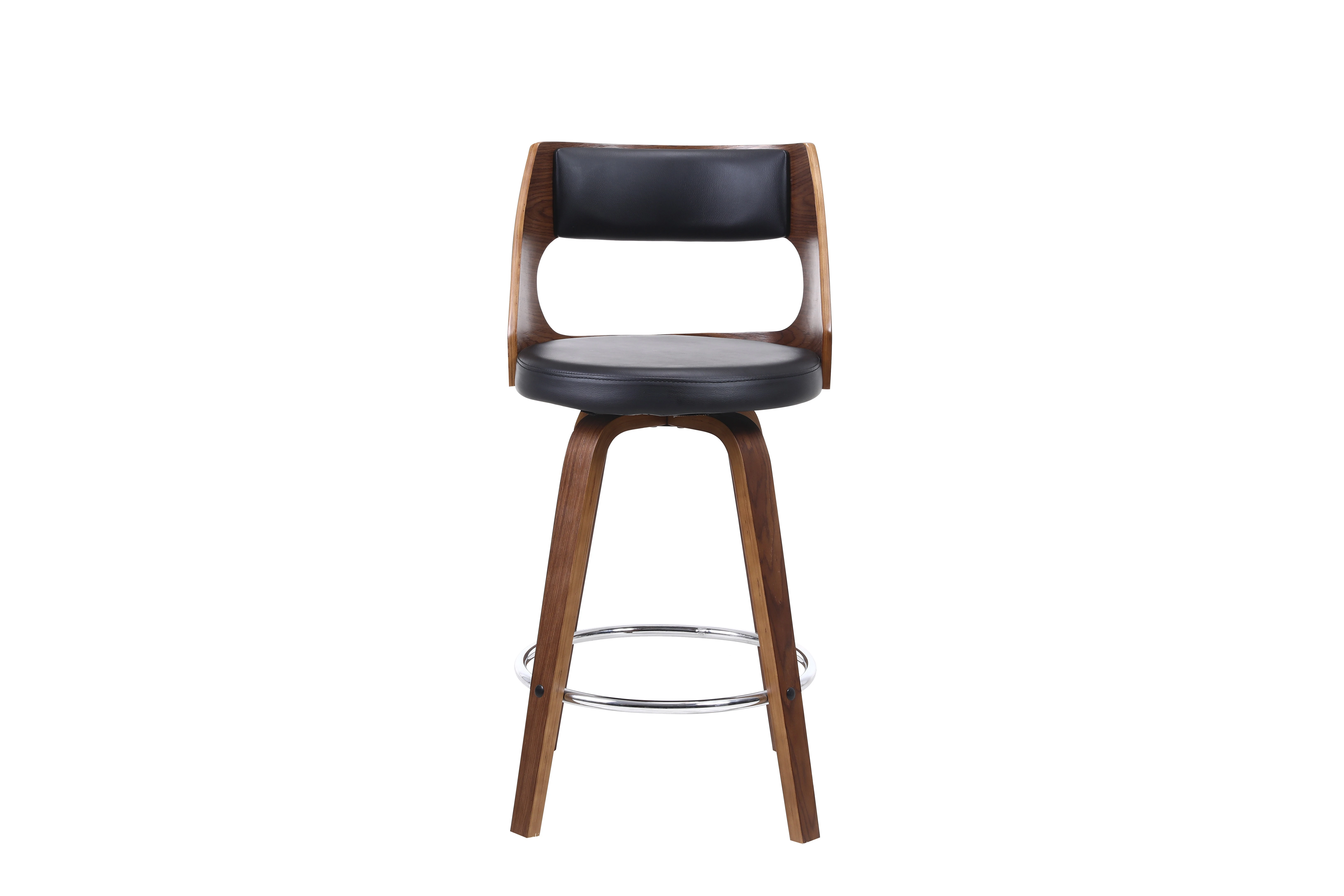 Wood bar stool freestyle classy plywood 360 degrees rotatable bar chair