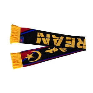 World Cup Football Promotion Custom Knitted Fan Scarf